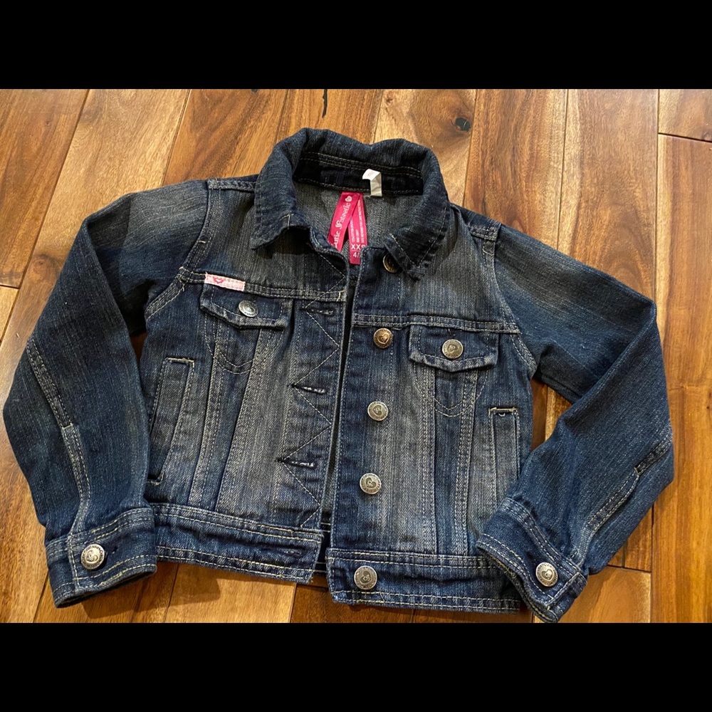 Cutie Patootie Denim jacket XXS size 4-5 boutique - Picture 1 of 4